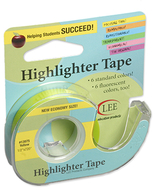 Removable highlighter tape yellow