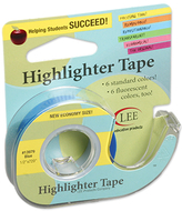 Removable highlighter tape blue