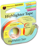 Removable highlighter tape  fluorscent orange