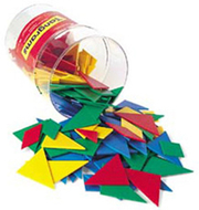 Tangrams classpk 4 colors 30  tangrams