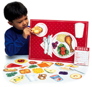 Magnetic healthy foods 34 pcs  w/ placemat