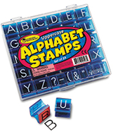Uppercase alphabet & punctuation  stamps