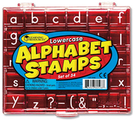 Lowercase alphabet & punctuation  stamps