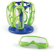 Primary science safety glasses 6  set in a stand