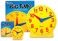 Big time clock student 12 hr 5  diameter plastic