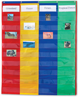 2 and 4 column double-sided pocket  chart