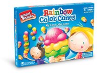 Smart snacks rainbow color cones  game