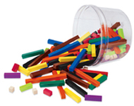 Cuisenaire rods small group 155/pk  plastic