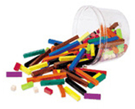 Cuisenaire rods small group 155/pk  wood