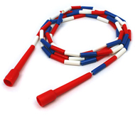 Jump rope plastic 10 sections on  nylon rope