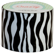Snazzy tape black & white zebra  stripe