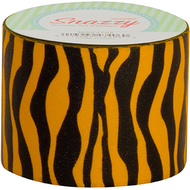 Snazzy tape black & orange zebra  stripe