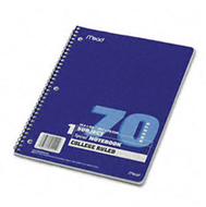 Notebook spiral single 70 sht ct  subject