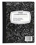 Notebook composition 100 ct  9 3/4 x 7 1/2