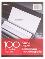 Paper typing 8 1/2 x 11 100 ct