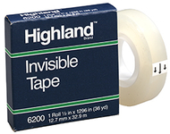 Highland invisible tape 1/2x1296in
