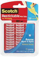 Scotch reusable tabs .5 in 72  squares