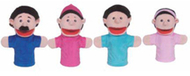 Family bigmouth puppets hispanic  family of 4