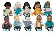 Dolls multi-ethnic 10-doll school  set