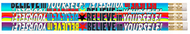 Believe in yourself pencil  assortment pack of 12