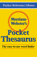 Merriam websters pocket thesaurus  hardcover