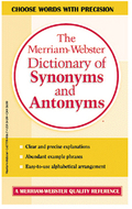 Merriam websters dictionary of  synonyms & antonyms paperback