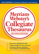 Merriam websters collegiate  thesaurus second edition