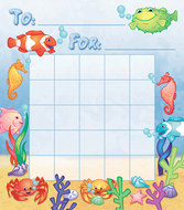 Under the sea motivational charts