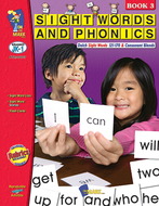 Sight words phonics book 3 gr pk-1
