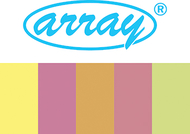 Array card stock hyper 100 sht  assortment 5 colors 8- 1/2 x 11