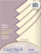 Array card stock ivory