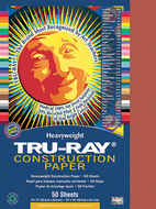 Tru ray 12 x 18 holiday red 50 sht  construction paper