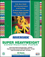 Riverside 9x12 green 50 sht  construction paper