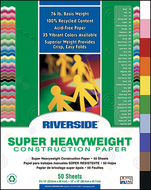 Riverside 9x12 assorted 50 sht  construction paper
