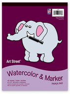 Watercolor & marker pad 9x12