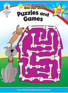Puzzles & games home workbook gr 1