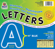 Self adhesive letter 4in blue