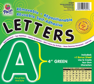 Self adhesive letter 4in green