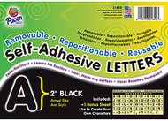 Self adhesive letter 2in black