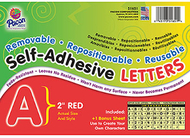 Self adhesive letter 2in red