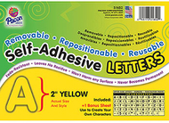 Self adhesive letter 2in yellow