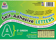 Self adhesive letter 2in green
