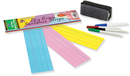 Dry erase sentence strips assorted  3 x 12