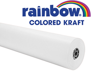 White rainbow kraft roll 1000 ft