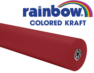 Red rainbow kraft roll 1000 ft