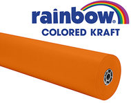 Orange rainbow kraft roll 1000 ft