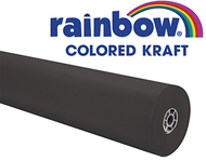 Black rainbow kraft roll 1000 ft