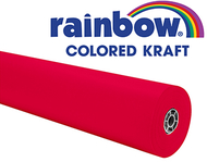 Rainbow kraft roll 100 ft flame red