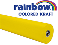Rainbow kraft roll 100ft yellow