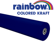 Rainbow kraft roll 100 ft dark blue